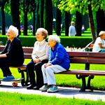 Home 5 도시 녹지 공간의 사회적 상징성 - **Image Prompt:** "A vibrant urban park in Italy, filled with people of all ages engaging in various...